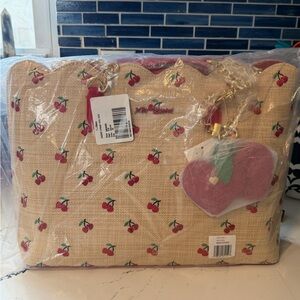 NWT Betsey Johnson cherry tote